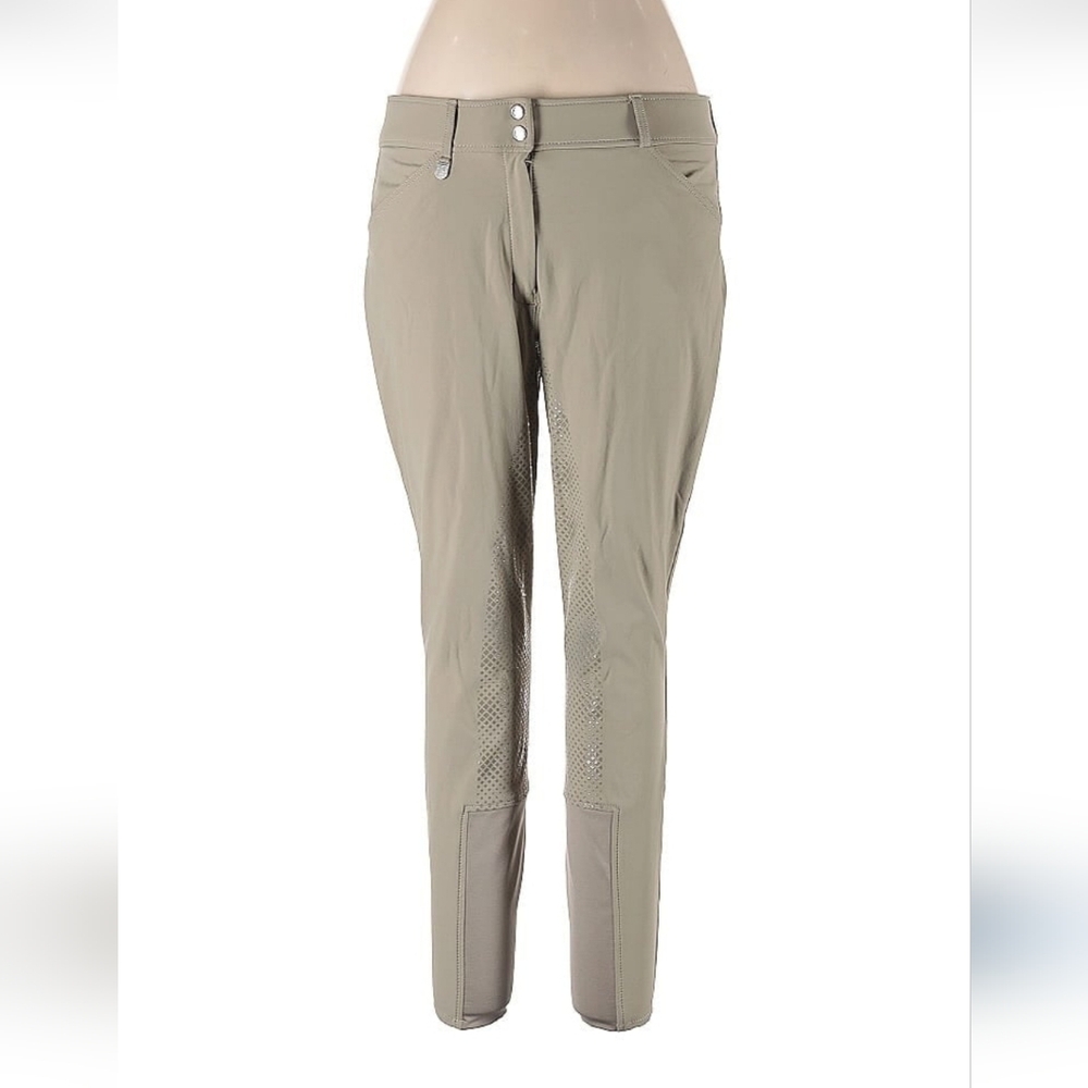 Horze Grand Prix Full Seat Silicone Tan Breeches